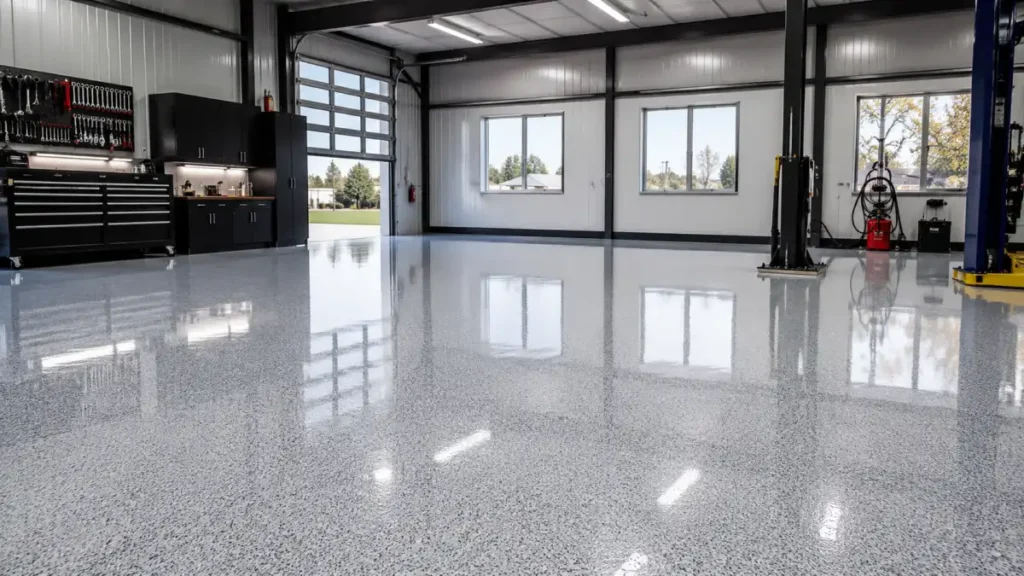 Epoxy Flooring in Victoria, TX - What to Expect, What It Costs, and How It Holds Up 1 Epoxy flooring Victoria TX, high-gloss commercial floor installed by Calvos Janitorial