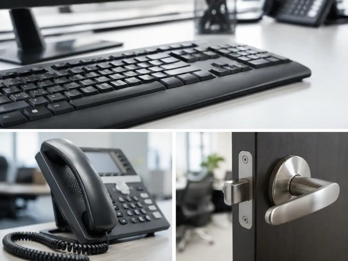Sanitization Services vs. Regular Cleaning in Victoria, TX - What's Actually Different? 1 High-touch office surfaces in Victoria TX that require professional sanitization services