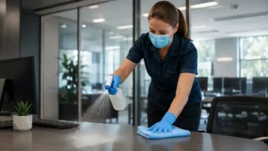Professional sanitization services Victoria TX, commercial disinfection of office surfaces